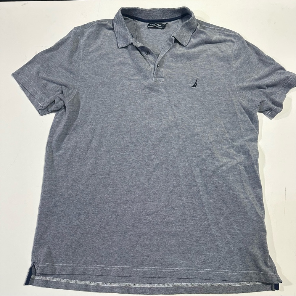 Nautica Men's Classic Gray Polo Shirt